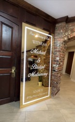 Gold LED Welcome Sign