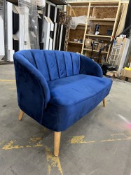 Blue Suede Couch